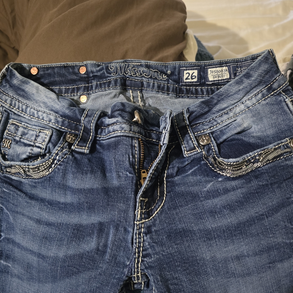 Miss Me Dark Blue Denim Jeans